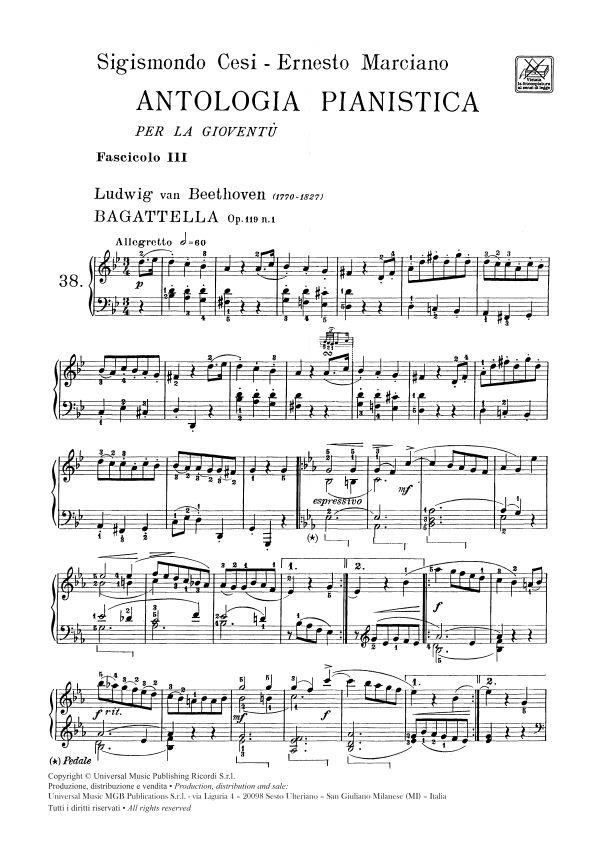 Antologia Pianistica Per La Gioventë - Fasc. Iii - pro klavír